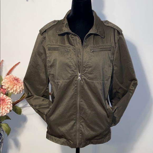 Banana Republic jacket, army green, size small - Picture 2 of 6